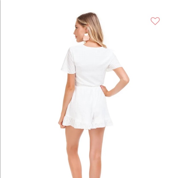 Show me Your MuMu Riviera Romper white gingham - Picture 3 of 4